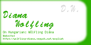 diana wolfling business card